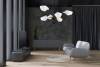 Подвесная люстра Lumina Deco Romina LDP 6037-6 WT+BK фото 2
