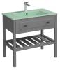 Раковина Isvea SistemaT 10SL51081SV-2T мятно-зеленый матовый, 81x46.5 фото 4