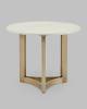 Стол журнальный Stool Group Кассия EET-292-BRCGS-white 333-2 светлая керамика 60x60x50 фото 2
