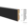 Напольный плинтус ProfBuild PLMDF4 A-1 Черный 2070x95x16 фото 2