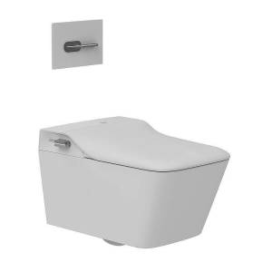 Унитаз подвесной Arrow AKB2130EWH Smart безободковый, с крышкой-сиденьем микролифт, с функцией биде, белый