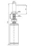 Дозатор для жидкого мыла Paulmark Decus, D004-401, антрацит фото 2
