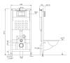 Унитаз с инсталляцией Abber Bequem AC1100-AC0105-AC0120 белый, кнопка хром фото 7