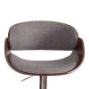 Стул барный Tetchair Lando (mod.4036) 21828 серый, орех, хром фото 6