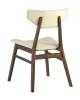 Стул Stool Group Tor LW1903-G PU CREAM GRID-KOROB4 массив гевеи цвет орех, сидение кремовый 4 шт фото 6
