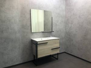 Мебель для ванной Comforty Дюссельдорф-90 дуб дымчатый