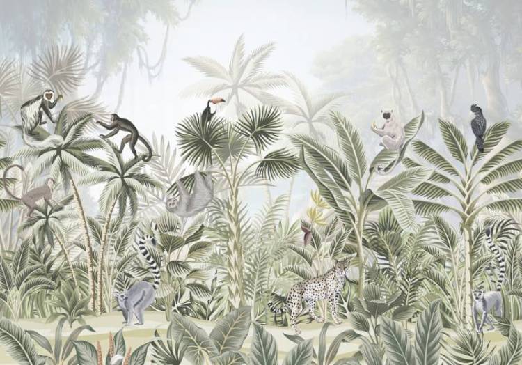 3D Фотообои Artegrafico «Оживлённая тропа» FN-031 акварель