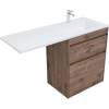 Тумба с раковиной Aquanet Токио 130 R 335590 напольная, дуб веллингтон фото 2