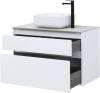 Тумба под раковину Aquanet Nova Lite 90 242268 2 ящика, белый глянец фото 15