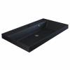 Раковина Uperwood Classic Quartz 291030008 черная матовая, уголь, 80x45