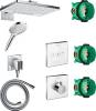 Душевой комплект Hansgrohe Rainmaker Select 460 (2 jet) 24005400 + 26530400 + 26486000 + 28276000 + 15734400 + 15736400