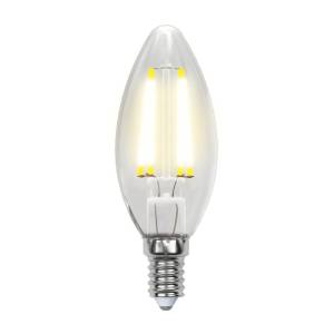 Лампа светодиодная филаментная Uniel Multibright LED-C35-5W/WW/E14/CL/MB GLM10TR