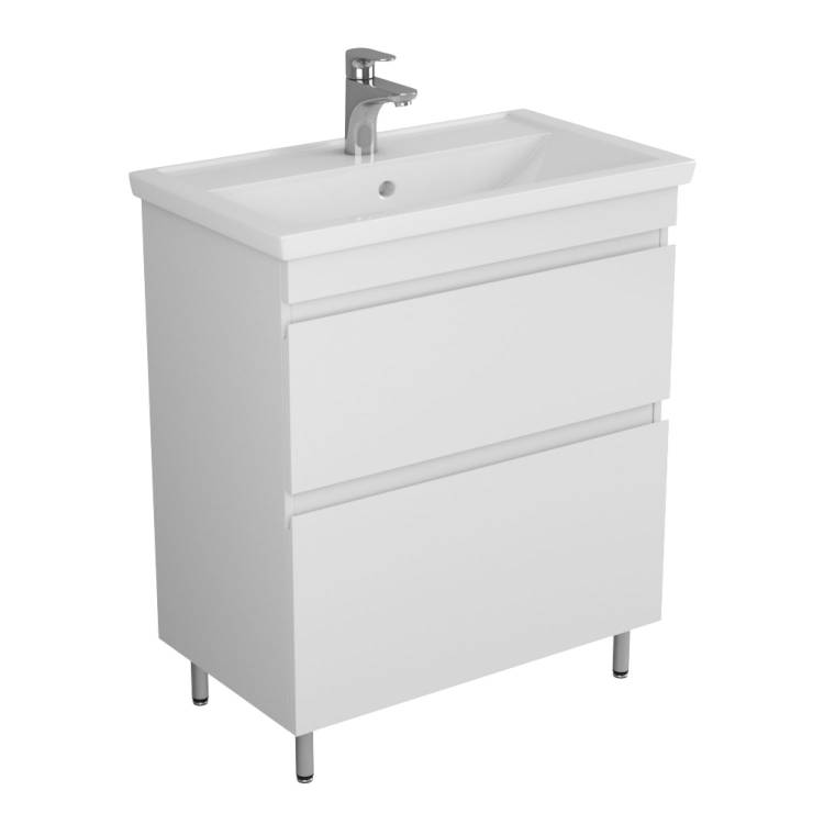 Тумба под раковину Uncoria Арно 70 57003 белый глянец