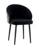 Стул Stool Group Пасаденика TG-pasadenika-frm999Gl черный, спинка гусиная лапка, велюр