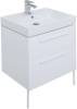 Мебель для ванной Aquanet Nova 60 2 ящика, белый глянец фото 6