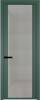 Межкомнатная дверь Profil Doors 2 AGP цвет профиля Зеленый воск, стекло безопасное 6 мм рэте 600x2000