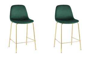 Набор из 2 полубарных стульев Stool Group Валенсия SN OS-001CB HLR-56 gl X2 зеленый, золотые ножки