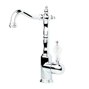 Смеситель для раковины Boheme Crystal 262-CRST высокий, хром