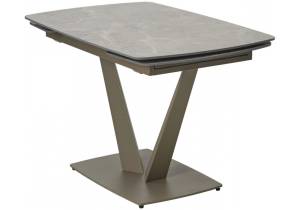 Стол Woodville Alarti 593878 matt latte stone solid ceramic/taupe 120(180)x80x76