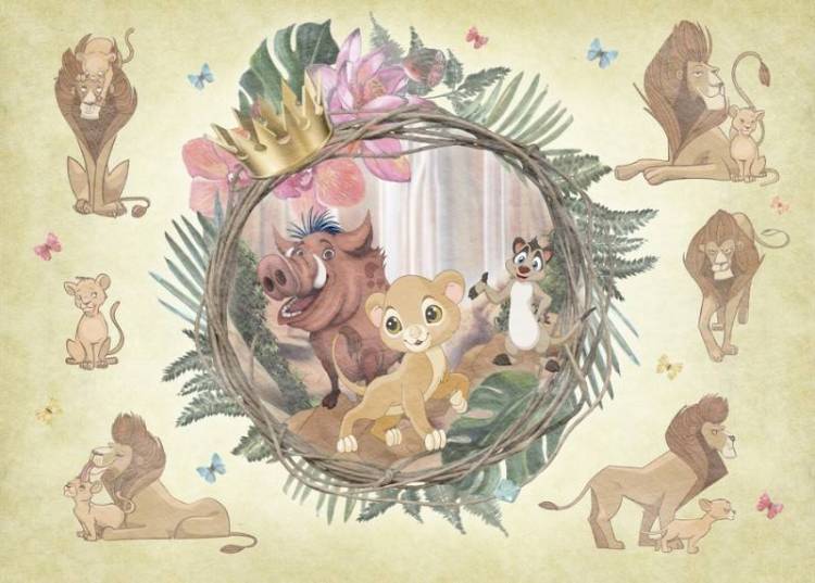 3D Фотообои Artegrafico «Повелитель саванны» KID-089 канвас