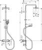 Душевая стойка Hansgrohe Vernis Shape 26319000 Showerpipe 230 1jet Green с термостатом, хром фото 2