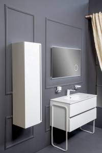Тумба под раковину Armadi Art Vallessi 837-080-W 80x46 см white 2 полки
