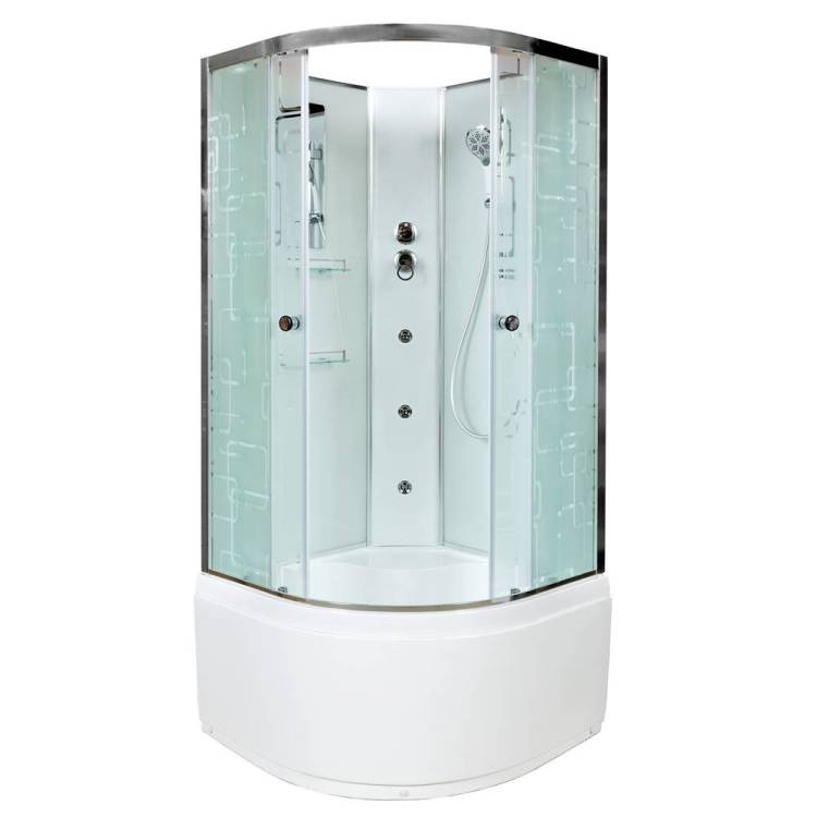 Душевая кабина AvaCan EM4590NGM с гидромассажем, 90x90x210