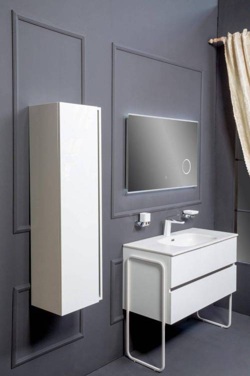 Тумба под раковину Armadi Art Vallessi 837-080-W 80x46 см white 2 полки