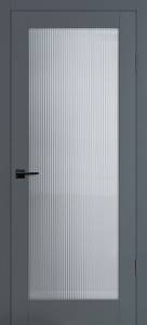 Межкомнатная дверь Profilo Porte PSC-55 полотно Графит, стекло Moru Optiwhite 700x2000