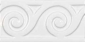 Бордюр Adex Neri ADNE4118 Relieve Mar Blanco Z 7.5x15