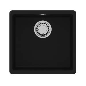 Кухонная мойка Lemark SINARA 440-U 9910067 подстольного монтажа из кварцгранита антрацит