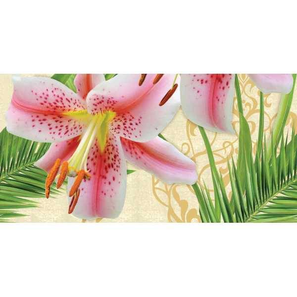 Декор Belleza Lily В многоцветный стеклянный 25x50