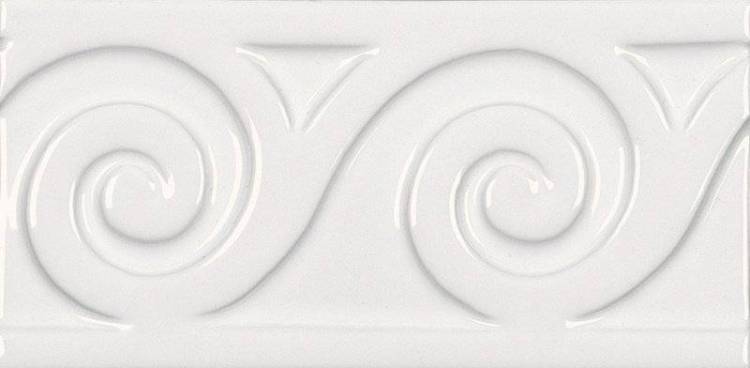 Бордюр Adex Neri ADNE4118 Relieve Mar Blanco Z 7.5x15