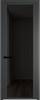 Межкомнатная дверь Profil Doors 2 AGP цвет профиля Серая ночь, стекло безопасное 6 мм черное тонированное 600x2000