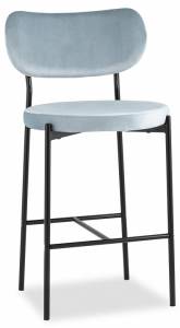 Стул барный Stool Group Барбара BARBARA CC HLR-57 велюр серо-голубой