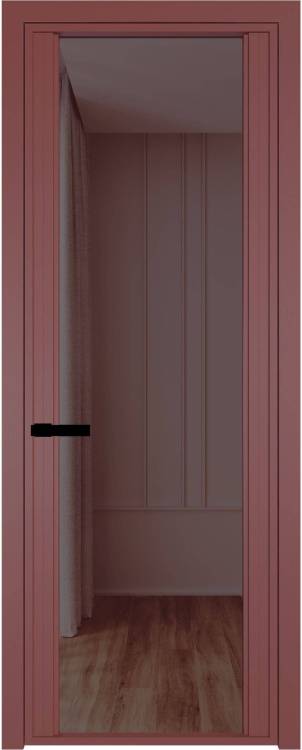 Межкомнатная дверь Profil Doors 2 AGP цвет профиля Красный антрацит, стекло безопасное 6 мм золотистая бронза 600x2000