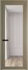 Межкомнатная дверь Profil Doors 1 AGP цвет профиля Шампань, стекло безопасное 6 мм ромб белый 800x2000