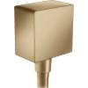 Шланговое подключение Hansgrohe FixFit Square 26455140 бронза