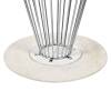 Стол Bradex Home Liverpool FR 0948 керамогранит белый мрамор с хромированными ножками 100x100x75 фото 8