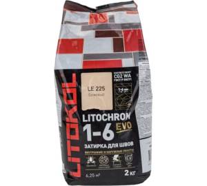 Затирка Litokol LITOCHROM 1-6 EVO LE.225 Бежевый 2кг
