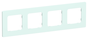 Рамка 4-постовая IEK Flite FI-M42-32-20-K94 холодный лед