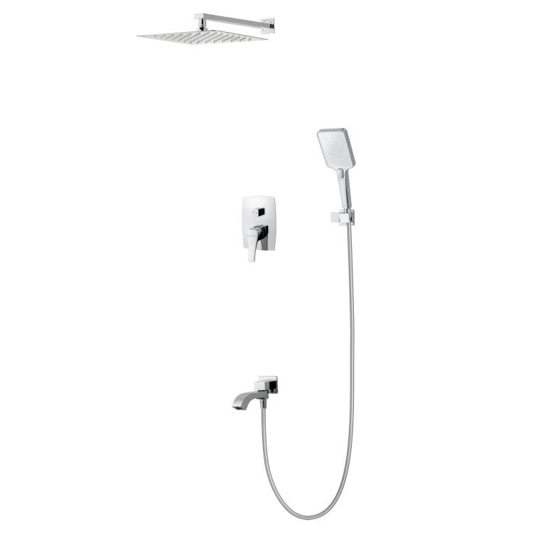 Душевой комплект Wonzon & Woghand WW-88939072-CR хром, встраиваемый