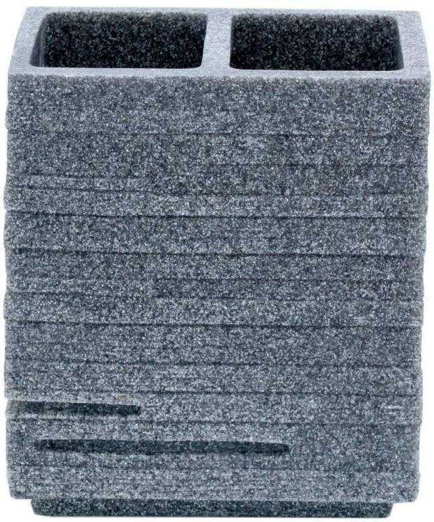 Стакан Ridder Brick 22150207 для зубных щеток, серый
