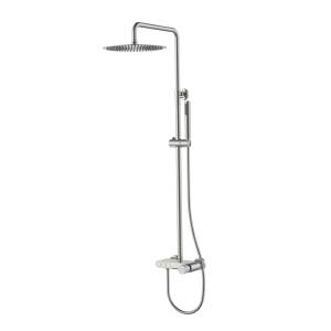 Душевая стойка Boheme Stick 128-NB-MR-GR Diamond Nickel Brush Marble Grey