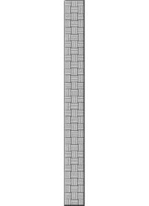 Бордюр Cersanit Ocean GL7H371 серебристый 4x35