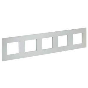 Рамка 5-постовая IEK Skandy SK-M52-M-K23 серебряный