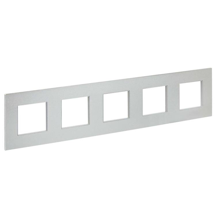Рамка 5-постовая IEK Skandy SK-M52-M-K23 серебряный