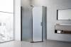 Душевой уголок Royal Bath RB1290TR-C-BL профиль черный, стекло матовое, 90x120x200