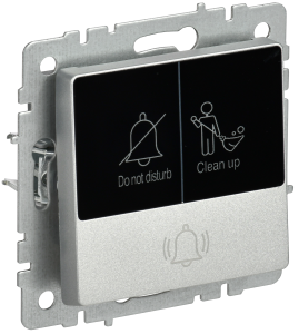 Кнопка звонка IEK Brite BR-V14-2-10-K47 алюминий