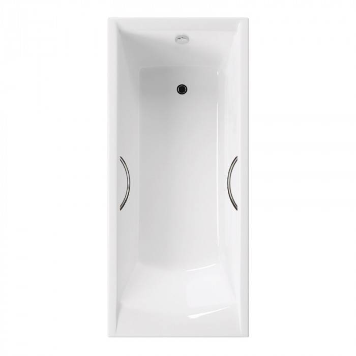 Чугунная ванна Delice Prestige DLR230615R 170x80, с отверстиями под ручки, без ножек